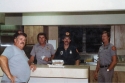 I am the paramedic in blues in the kitchen at Station 36 with Earl, Bob and Mike